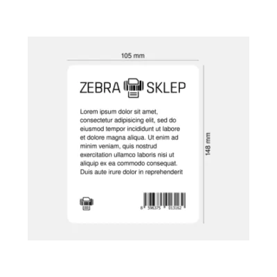 Zebra 3007201-T - Étiquette Zebra 51 x 25 mm - étiquettes papier zebra