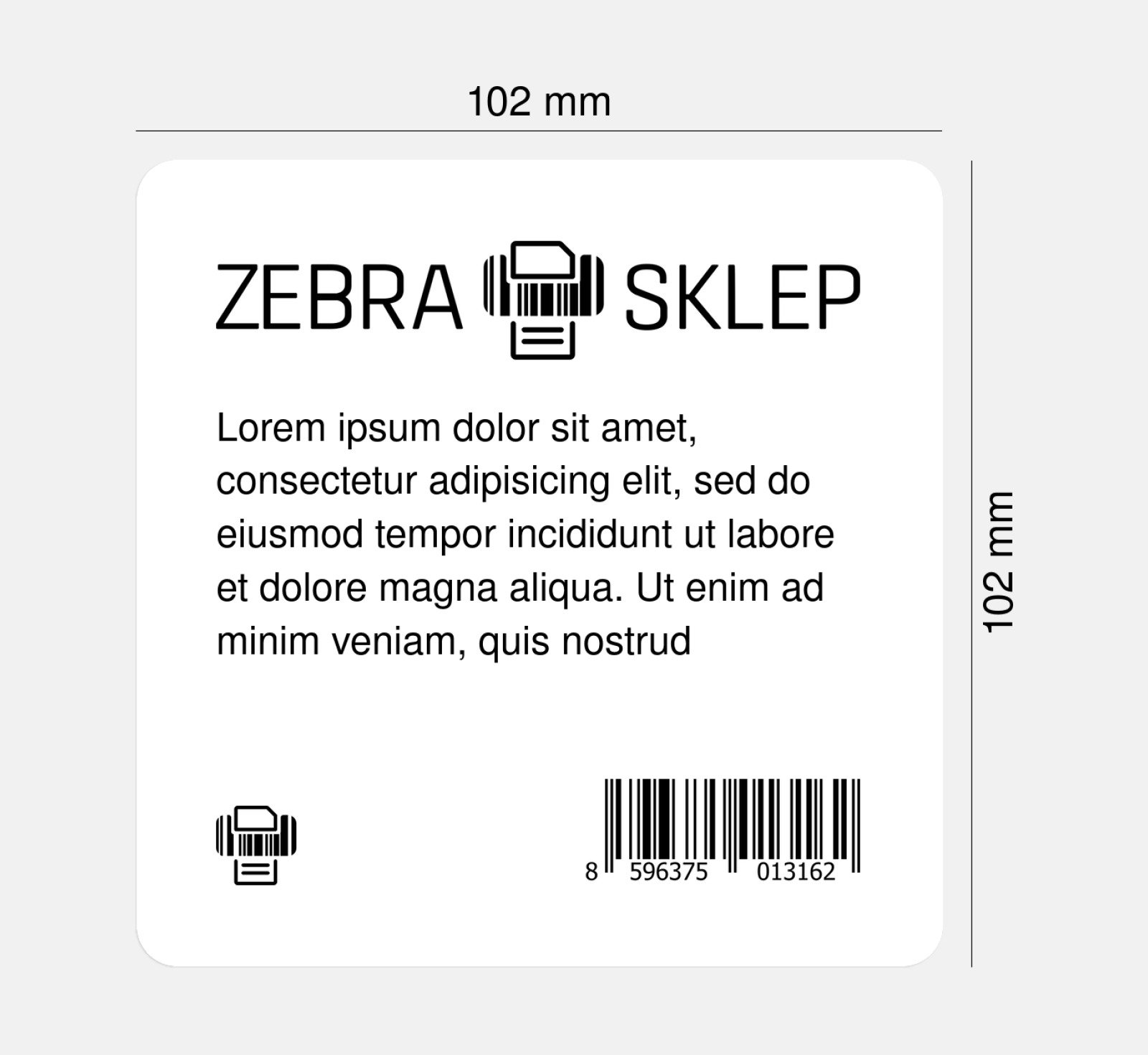 Etykiety Termotransferowe Papierowe Zebra Z Select 2000t Powlekane Z Uniwersalnym Trwałym Klejem 0962